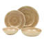Gibson Home Casper Court 16-Piece Melamine Dinnerware Set –  Reactive Glaze Look - Service for 4 - Beige-115613473
