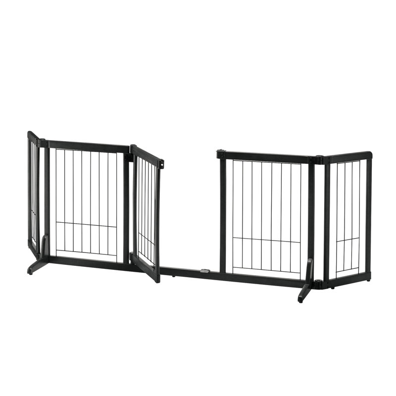 Barrière pour animaux autoportante, Noir