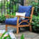 Brunswick Teak 2 - Person Patio Conversation Sets with Cushions