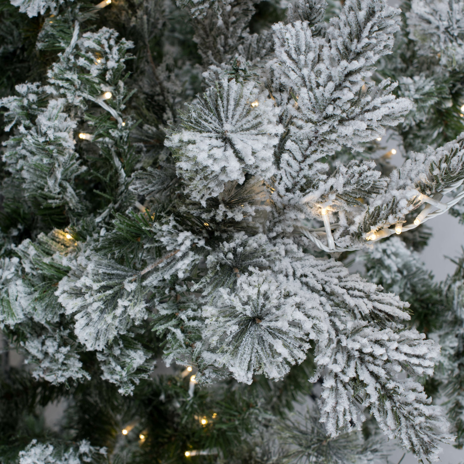Slim Frosted 8.5' Pre-Lit Pine Christmas Tree, 4.5' H