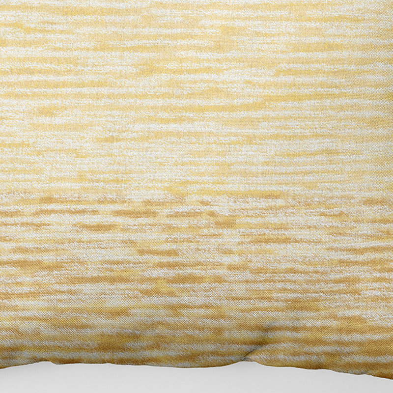 Beach Vacation Outdoor Square Pillow Cover and Insert, Yellow, 16"x16"