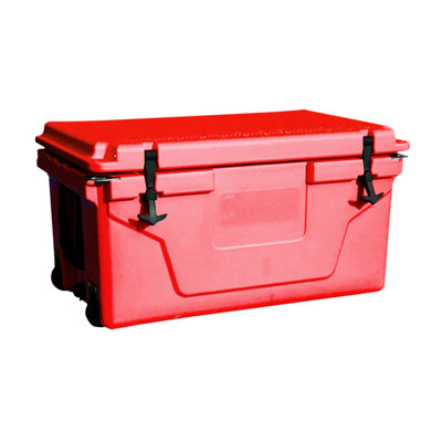 Refroidisseur de camping portatif rouge pour la pêche en plein air 65QT