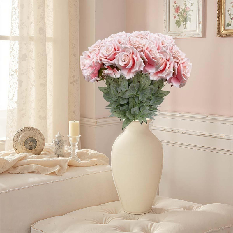 2 paquets de roses artificielles, Rose