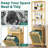 Wrenly Bamboo Tilt-out Laundry Hamper Cabinet, 4 Tier Pull-Out Laundry Hamper with Adjustable Shelf & Removable Basket-556444770