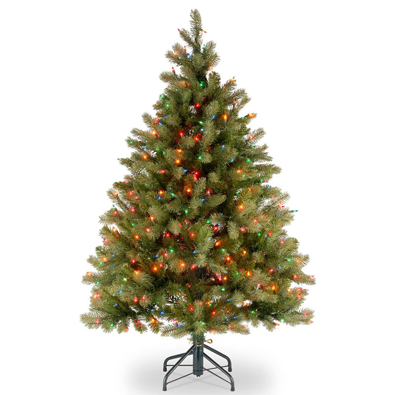 120' Lighted Christmas Tree, Clear/White Lights, 4.5'