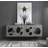 Fontana Hirta Modern 4 Doors Grey Sideboard