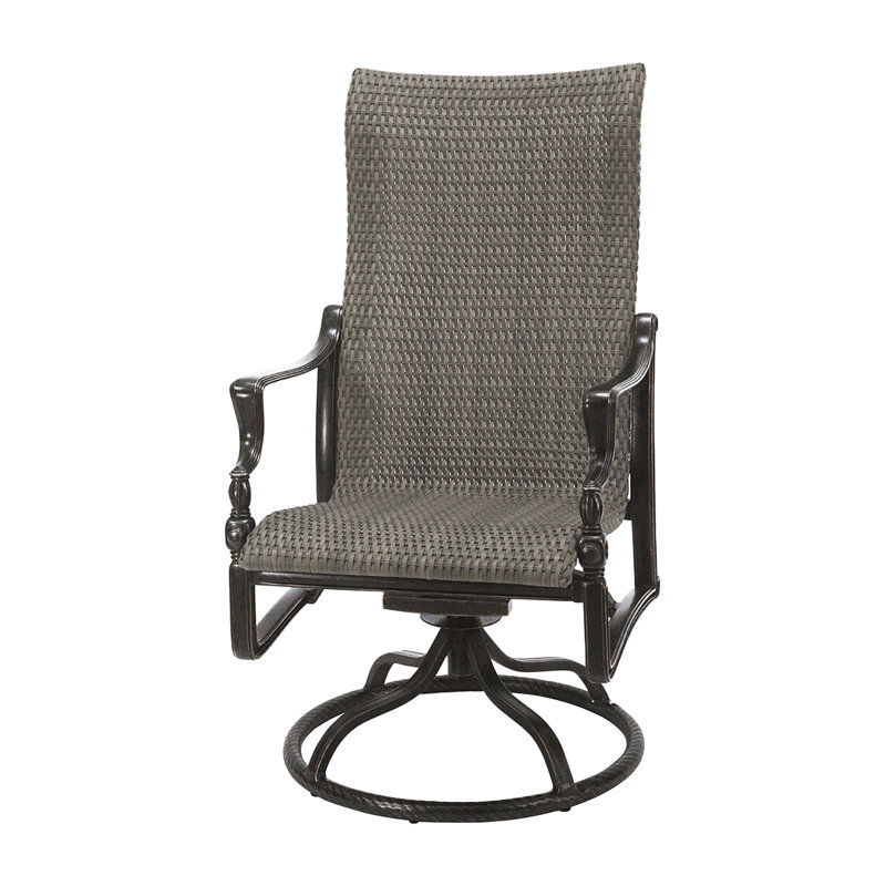 Bel Air Woven High Back Swivel Rocker, Ash, Shade