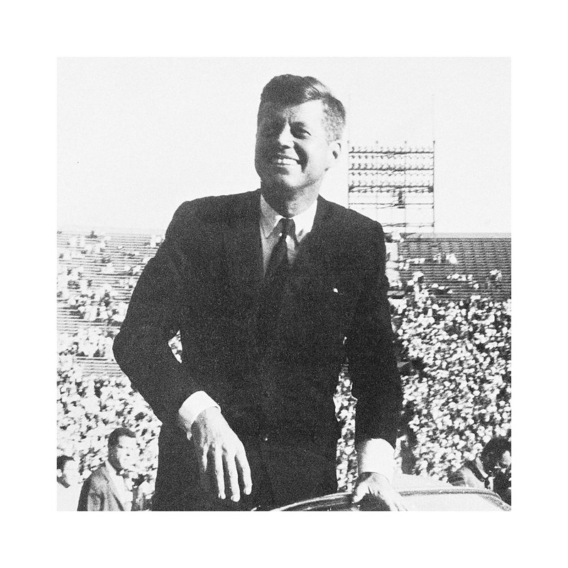 John F Kennedy - Wrapped Canvas Print