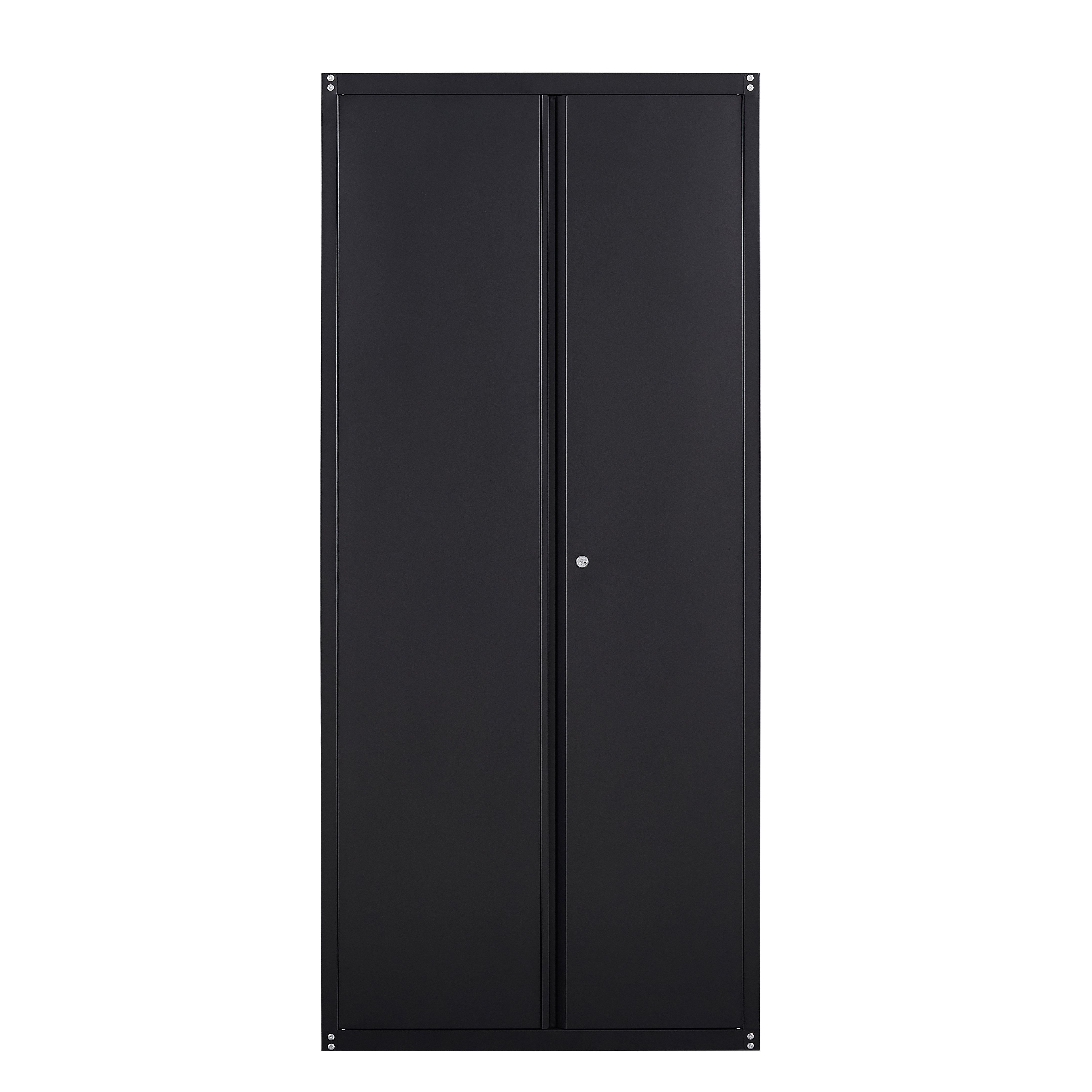 Lancaster 1 - Shelf Storage Cabinet Rebrilliant Finish: Black