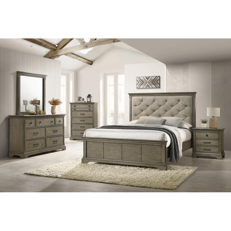 Medium Dark Ash Queen Bed, Queen