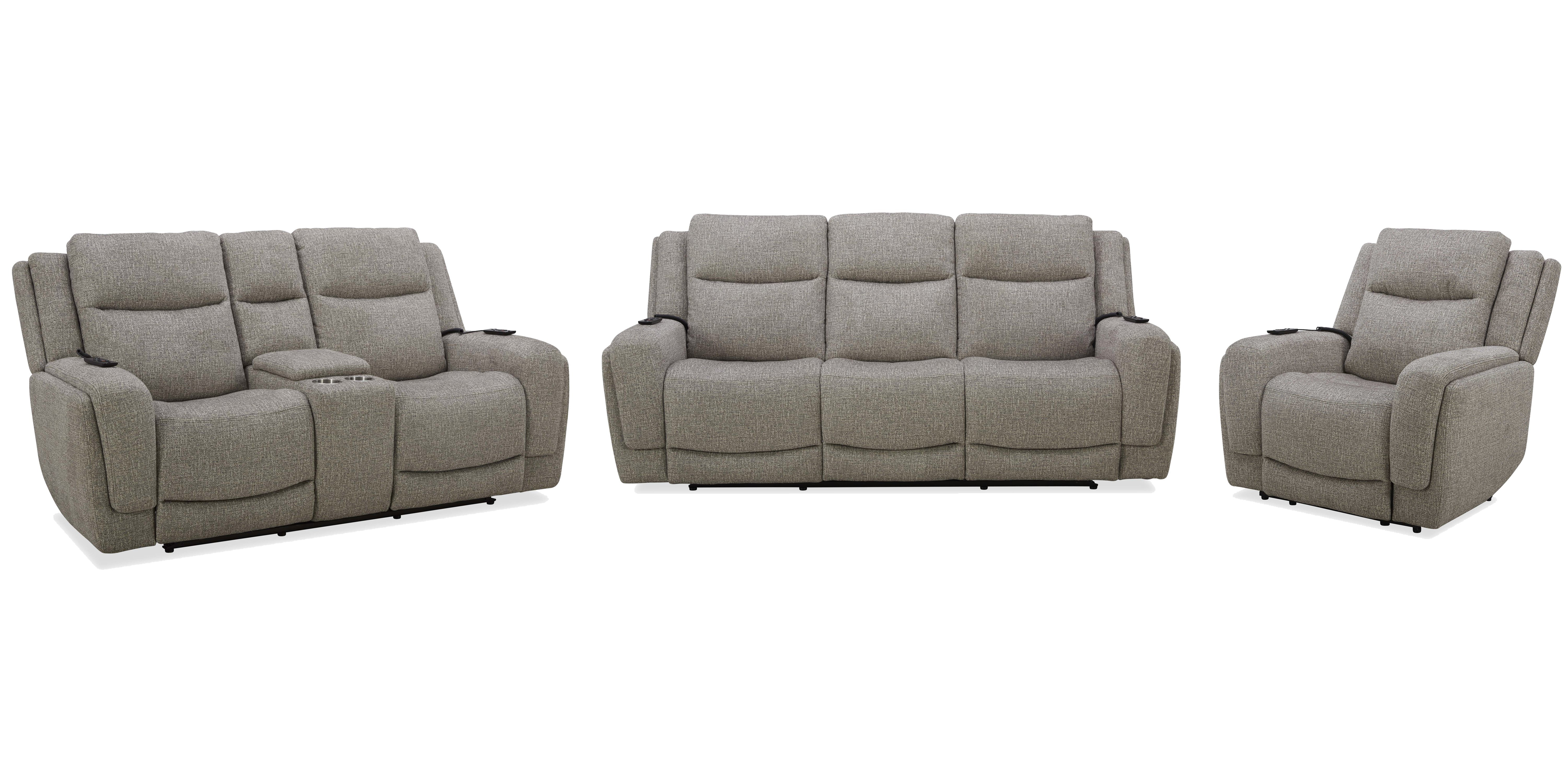 Ebern Designs Ordonez Aarden Power Reclining Sofa Loveseat And Recliner ...