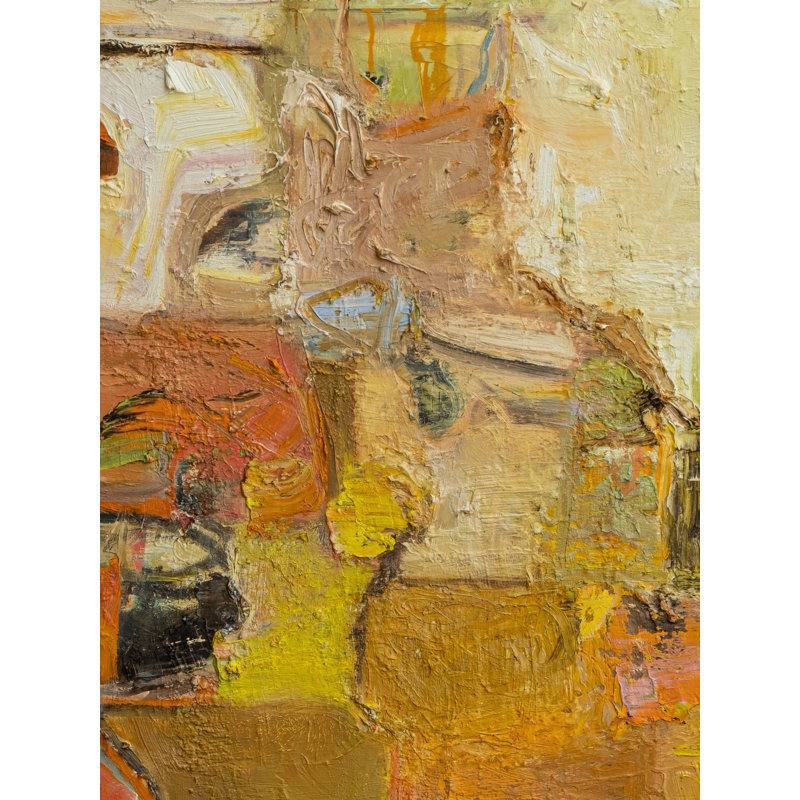 «368 Positano Sunset» par Anne B. Schwartz - peinture encadrée, H 21,25 po x l 17,25 po