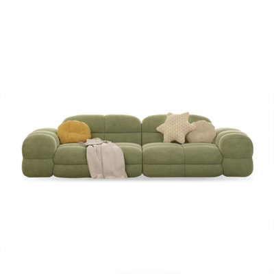 Coussin modulaire vert 100% polyester