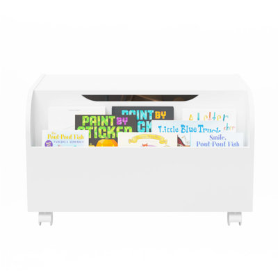 Wooden Toy Box With 4 Universal Wheels