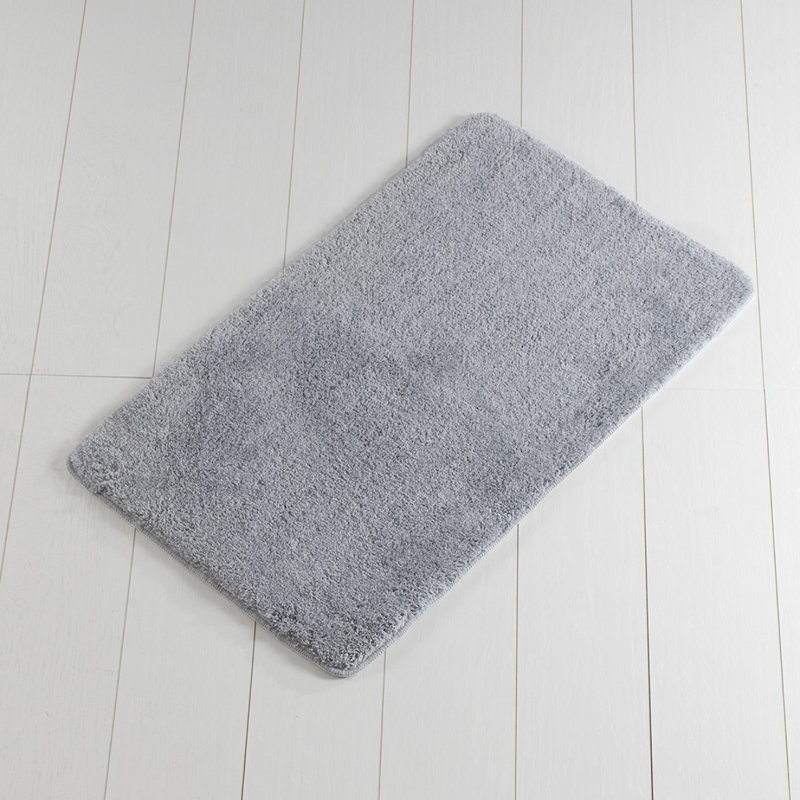 McBain Rectangle Bath Mat, Light Gray