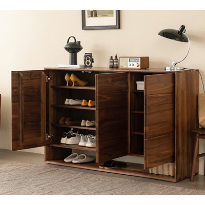 Armoire de rangement de chaussures grande capacité sur pied