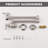 Wall Mounted Pot Filler Folding Kitchen Faucet Retractable Double Joint Swing Arm-106803026