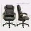 Grand et grand fauteuil de bureau de direction avec siège large, chaise de bureau d'ordinateur avec coutures en losange à dossier haut, hauteur réglable et roues pivotantes-1888015559
