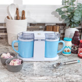 Ice Cream Maker - 2QT Ice Cream Machine Makes Sorbet, Gelato, Ice Cream, and Frozen Yogurt - Kitchen Appliances and Gadgets