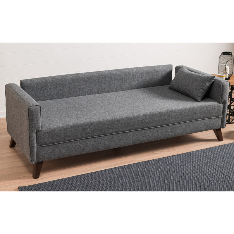 Canapé rembourré 81,9 po Rousey, 100 % polyester gris