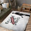 Tapis floral doux non tissé à motif floral Symphony