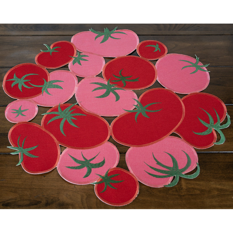 Napperon de travail tomate (24 po), Rond 24 po