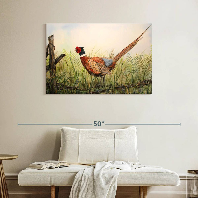 Glorious Pheasant, 26" H x 39" W