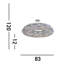 Amir Crystal Semi Flush Mount