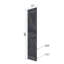 Porte de grange pliante en bois massif de style K avec trousse de quincaillerie - assemblage requis-101127226-101127222