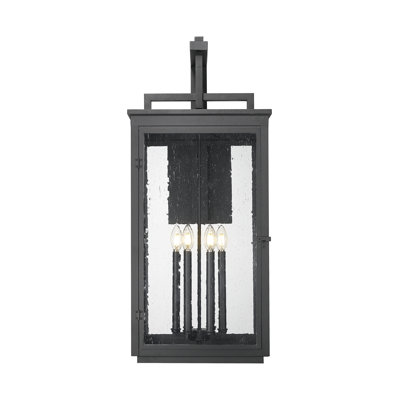 Applique murale d'extérieur noir sable Kasey