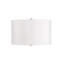 Lampe de table rétro 27 po en métal avec finition argentée et abat-jour en lin blanc