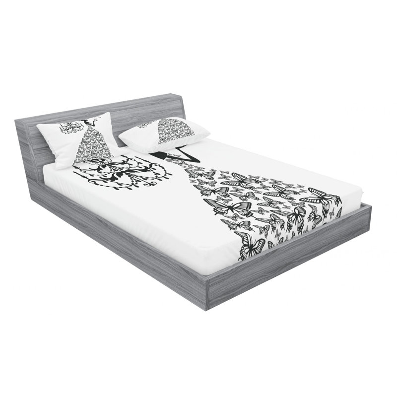 Microfiber Sheet Set, Full Sheet Set with Fitted Sheet