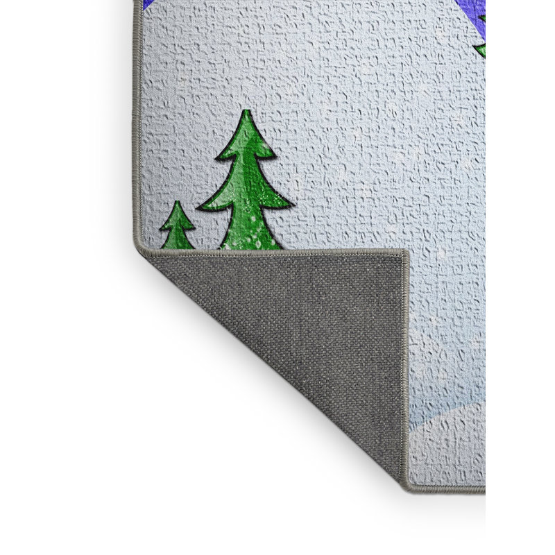 Tapis bleu sapin sapin, Rectangle 2 pi x 4 pi