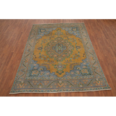 Tapis traditionnel en laine fait à la main 7 x 9