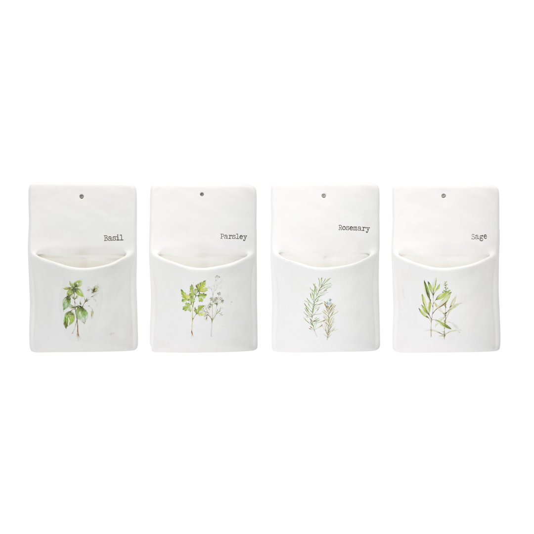 Jackelynn Ceramic Wall Planter (Set of 4) Winston Porter