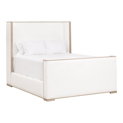 Shelter Upholstered Wingback Bed