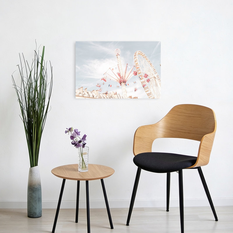 Dreamy Parisian Fair Dreamy Playful Whimsical City Summer Wall Art Print by Talitha McQueen - Print, 40.64cm H x 60.96cm W