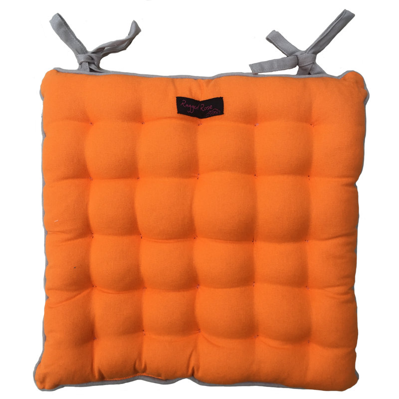 Garden Seat Cushion, Orange