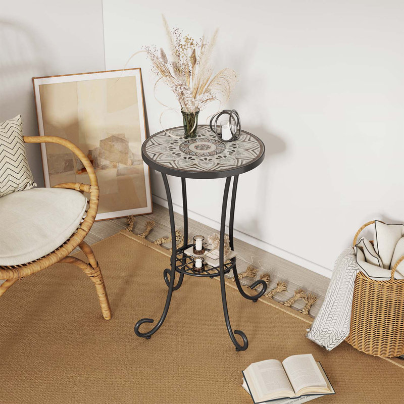Table d'appoint Zaire, Brun / Noir