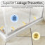  Cabine de douche d'angle 36 po x 36 po x 72 po avec portes coulissantes doubles, verre trempé de 1/4 po avec film de sécurité, largeur réglable et chrome imperméable-137253676-137253677
