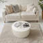 35.83" Stylish And Minimalist Wave Stripe Coffee Table, Modern Round Coffee Table-434773665