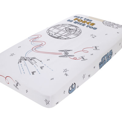 NoJo Star Wars May The Force Be With You - Piece Standard Crib Fitted Sheet