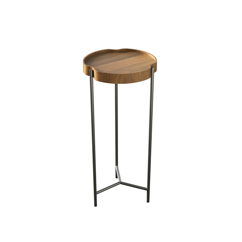 End Table, 26.4" H x 11.81" W x 11.81" D, Louro Freijo