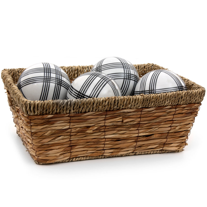 Solt Decorative Ball Set, Black/White