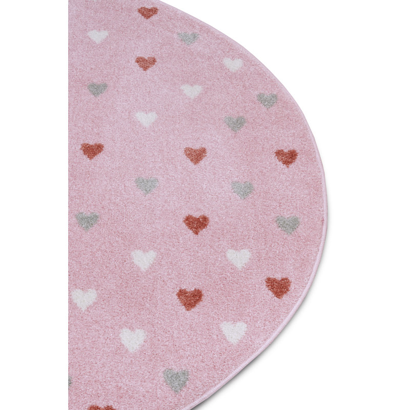 Adventures Children Pink Rug, Round 100cm
