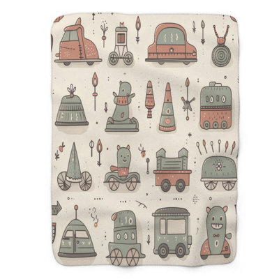 Mini Vehicles - 1 Piece Premium Blanket