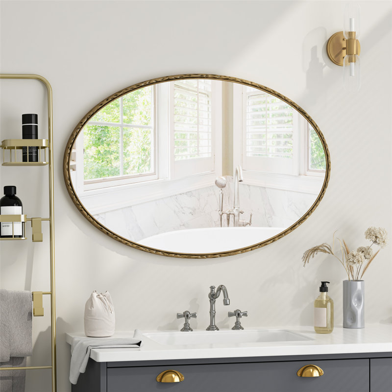 Miroir rétro Iron Art, Doré