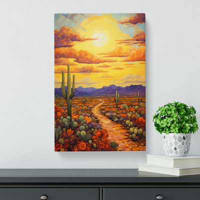 Desert Impressionism - Wrapped Canvas