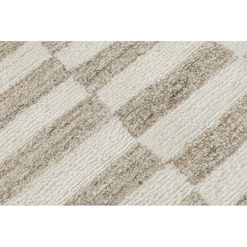 Steps Table Tufted Wool Indoor Rug, Rectangle 3' x 5'