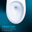 Toilette allongée une pièce au sol WASHLET 1,28 GPF (siège inclus)